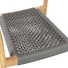 ΠΟΛΥΘΡΟΝΑ ΞΥΛΟ TEAK ΦΥΣΙΚΟ & ΓΚΡΙ ΣΧΟΙΝΙ 55x54x80Yεκ.