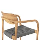 ΠΟΛΥΘΡΟΝΑ ΞΥΛΟ TEAK ΦΥΣΙΚΟ & ΓΚΡΙ ΣΧΟΙΝΙ 55x54x80Yεκ.
