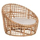 ΠΟΛΥΘΡΟΝΑ RATTAN ΣΕ ΦΥΣΙΚΟ-ΛΕΥΚΟ ΜΑΞΙΛΑΡΙ 106x94x82Yεκ.