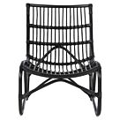 ΠΟΛΥΘΡΟΝΑ ΡΑΒΔΟΙ RATTAN ΣΕ ΜΑΥΡΟ 56,5x73,5x79,5Υ εκ.