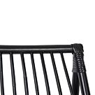 ΠΟΛΥΘΡΟΝΑ ΡΑΒΔΟΙ RATTAN ΣΕ ΜΑΥΡΟ 56,5x73,5x79,5Υ εκ.