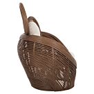 ΠΟΛΥΘΡΟΝΑ RATTAN ΚΑΦΕ-ΜΑΞΙΛΑΡΙΑ ΕΚΡΟΥ 100x74x112,5Υεκ.