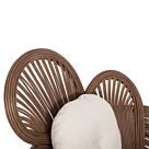 ΠΟΛΥΘΡΟΝΑ RATTAN ΚΑΦΕ-ΜΑΞΙΛΑΡΙΑ ΕΚΡΟΥ 100x74x112,5Υεκ.