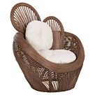 ΠΟΛΥΘΡΟΝΑ RATTAN ΚΑΦΕ-ΜΑΞΙΛΑΡΙΑ ΕΚΡΟΥ 100x74x112,5Υεκ.