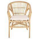 ΠΟΛΥΘΡΟΝΑ RATTAN ΣΕ ΦΥΣΙΚΟ-ΛΕΥΚΟ ΜΑΞΙΛΑΡΙ 59x61x80Υεκ.
