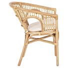 ΠΟΛΥΘΡΟΝΑ RATTAN ΣΕ ΦΥΣΙΚΟ-ΛΕΥΚΟ ΜΑΞΙΛΑΡΙ 59x61x80Υεκ.