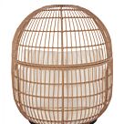 ΠΟΛΥΘΡΟΝΑ ΦΩΛΙΑ ALLEGRA ΜΕ WICKER ΣΕ ΜΠΕΖ ΑΠΟΧΡΩΣΗ 110x85x148 εκ.