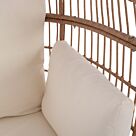 ΠΟΛΥΘΡΟΝΑ ΦΩΛΙΑ ALLEGRA ΜΕ WICKER ΣΕ ΜΠΕΖ ΑΠΟΧΡΩΣΗ 110x85x148 εκ.