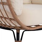 ΠΟΛΥΘΡΟΝΑ ΦΩΛΙΑ ALLEGRA ΜΕ WICKER ΣΕ ΜΠΕΖ ΑΠΟΧΡΩΣΗ 110x85x148 εκ.
