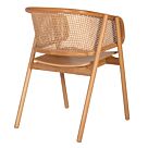 ΠΟΛΥΘΡΟΝΑ KENLEE FB99872 ΦΡΑΞΙΝΟΣ ΚΑΙ ΦΥΣΙΚΟ RATTAN RATTAN ΣΕ ΦΥΣΙΚΟ 57,5x55x81Yεκ.
