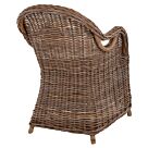 ΠΟΛΥΘΡΟΝΑ ΜΕ ΕΚΡΟΥ ΜΑΞΙΛΑΡΙ ΚΑΦΕ RATTAN 63x65x87Υεκ.