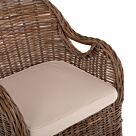 ΠΟΛΥΘΡΟΝΑ ΜΕ ΕΚΡΟΥ ΜΑΞΙΛΑΡΙ ΚΑΦΕ RATTAN 63x65x87Υεκ.