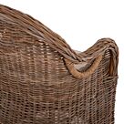 ΠΟΛΥΘΡΟΝΑ ΜΕ ΕΚΡΟΥ ΜΑΞΙΛΑΡΙ ΚΑΦΕ RATTAN 63x65x87Υεκ.