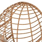 ΠΟΛΥΘΡΟΝΑ Τ.ΦΩΛΙΑ RATTAN ΜΕΤΑΛ. ΠΟΔΙΑ ΜΑΥΡΑ 77x72x148 εκ.