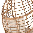 ΠΟΛΥΘΡΟΝΑ Τ.ΦΩΛΙΑ RATTAN ΜΕΤΑΛ. ΠΟΔΙΑ ΜΑΥΡΑ 77x72x148 εκ.