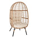 ΠΟΛΥΘΡΟΝΑ Τ.ΦΩΛΙΑ RATTAN ΜΕΤΑΛ. ΠΟΔΙΑ ΜΑΥΡΑ 77x72x148 εκ.