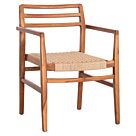 ΠΟΛΥΘΡΟΝΑ ΤΡΑΠΕΖΑΡΙΑΣ ΞΥΛΟ TEAK-ΣΧΟΙΝΙ VIRO 58x56x80Υεκ.