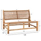 ΣΑΛΟΝΙ ΕΞΩΤ. ΧΩΡΟΥ 4ΤΜΧ ΜΑΣΙΦ TEAK-ΣΥΝΘ.RATTAN-ΦΥΣΙΚΟ