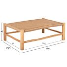 ΣΑΛΟΝΙ ΕΞΩΤ. ΧΩΡΟΥ 4ΤΜΧ ΜΑΣΙΦ TEAK-ΣΥΝΘ.RATTAN-ΦΥΣΙΚΟ