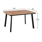 ΣΕΤ 5ΤΜΧ ΜΕ ΤΡΑΠΕΖΙ ΑΛΟΥΜΙΝΙΟΥ POLYWOOD 120Χ80Χ72,5Υ & ΚΑΡΕΚΛΕΣ VERANDA ΓΚΡΙ