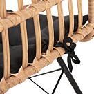 ΣΕΤ ΕΞΩΤΕΡΙΚΟΥ ΧΩΡΟΥ 3ΤΜΧ WICKER ΜΠΕΖ-ΜΕΤΑΛΛΟ ΜΑΥΡΟ