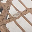 ΤΡΑΠΕΖΙ ΟΡΘΟΓΩΝΙΟ ΜΕΤΑΛ.ΜΑΥΡΟ-P.E. RATTAN ΦΥΣΙΚΟ 159,5x89,5x72Υεκ.