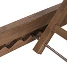 ΞΑΠΛΩΣΤΡΑ ΞΥΛΟ ΟΞΙΑΣ ΣΕ ΚΑΡΥΔΙ-ΕΚΡΟΥ TEXTILENE 204x65x31,5-92,5Υεκ.