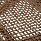ΞΑΠΛΩΣΤΡΑ TEAK ΞΥΛΟ ΚΑΙ ΣΧΟΙΝΙ VIRO ΣΕ ΠΛΕΞΗ WICKER 191x65x86Yεκ.