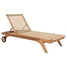 ΞΑΠΛΩΣΤΡΑ TEAK ΞΥΛΟ ΚΑΙ ΣΧΟΙΝΙ P.E. ΣΕ ΠΛΕΞΗ 200x80x99Υεκ.
