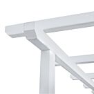 ΞΑΠΛΩΣΤΡΑ ΞΥΛΙΝΗ ΔΙΠΛΗ ΛΕΥΚΗ ΜΕ ΟΥΡΑΝΟ 205x167x212 cm