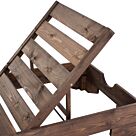 ΞΑΠΛΩΣΤΡΑ ΞΥΛΙΝΗ ΠΑΡΟΣ ΚΑΡΥΔΙ 200x75x24cm
