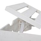 ΞΑΠΛΩΣΤΡΑ ΞΥΛΙΝΗ ΛΕΥΚΗ 200x74x26cm